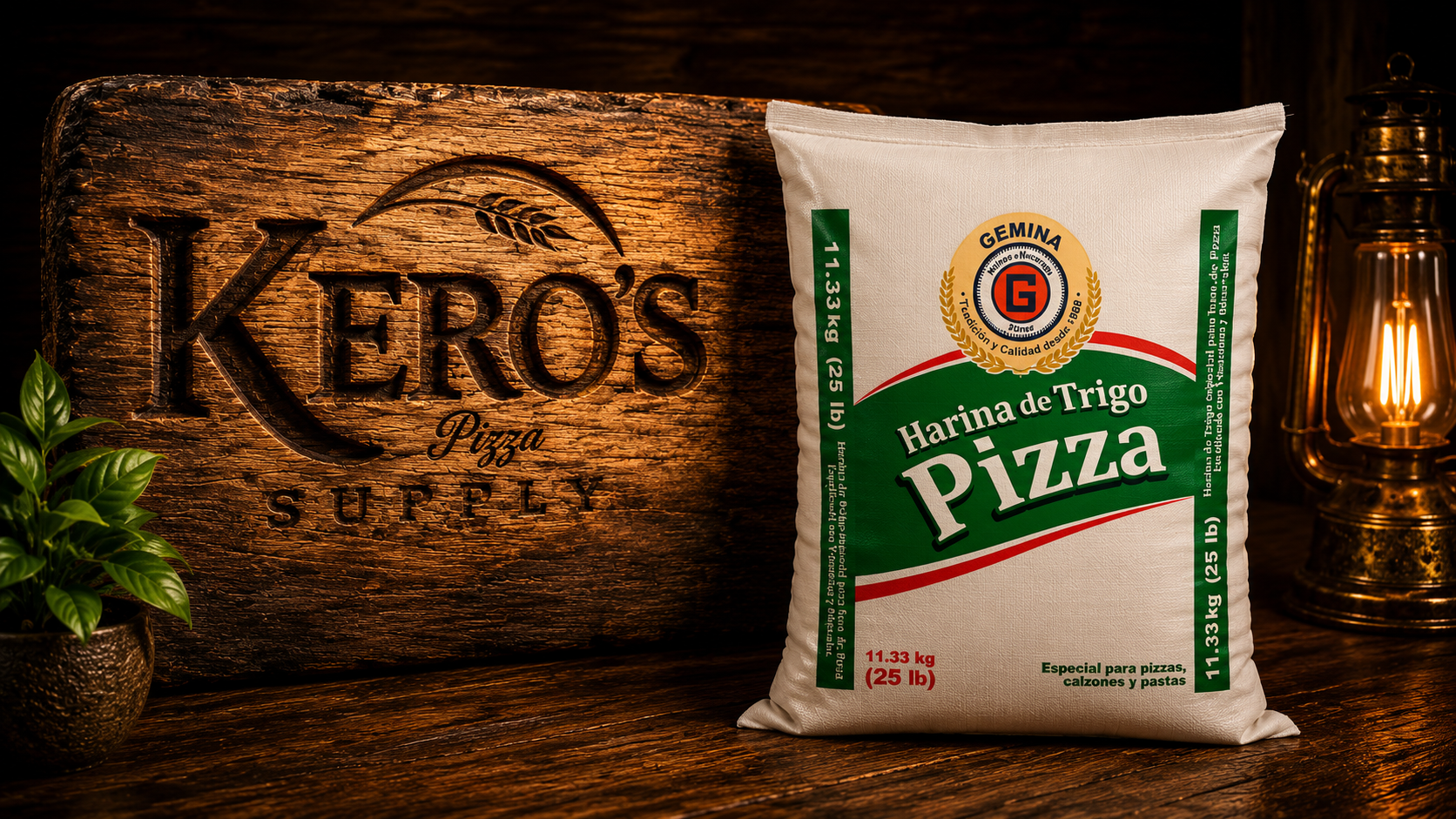 Harina de Trigo Especial para Pizza Gemina (25 Lb)